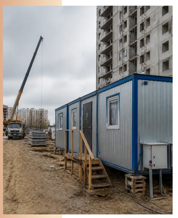 Аренда строительных вагончиков для рабочих в Арсеньеве